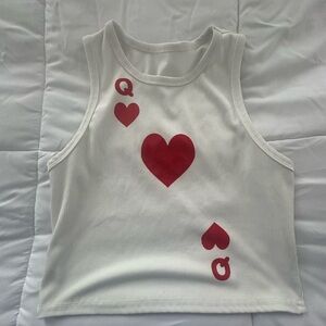SOLD Queen of Hearts Tank Top